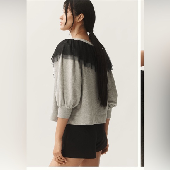 Anthropologie NWT Maeve V neck bow sweater - Picture 3 of 5